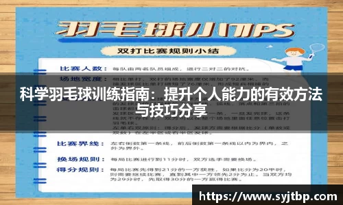科学羽毛球训练指南：提升个人能力的有效方法与技巧分享